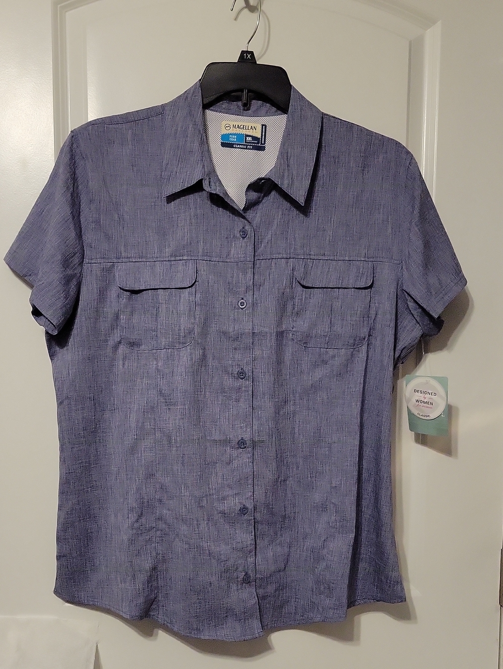 Magellan Women's Fish Gear XXL, Classic Fit, Med. Blue. NWT